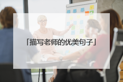 描写老师的优美句子