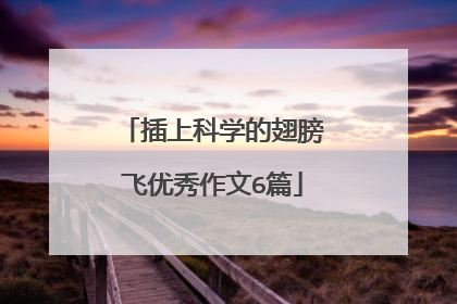 插上科学的翅膀飞优秀作文6篇