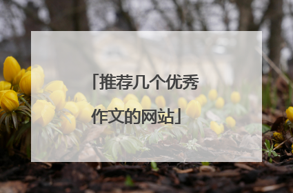 推荐几个优秀作文的网站