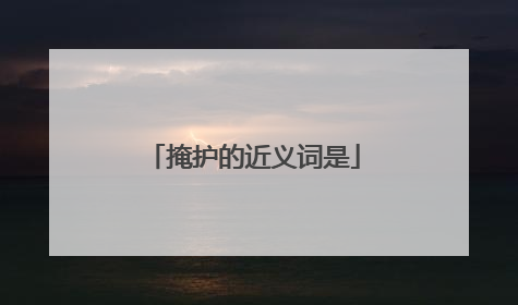 掩护的近义词是