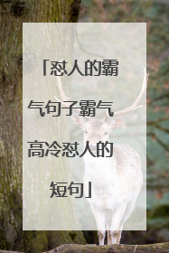 怼人的霸气句子霸气高冷怼人的短句
