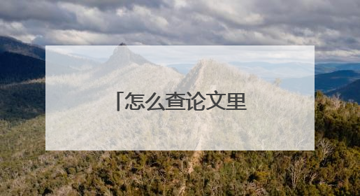 怎么查论文里的参考文献