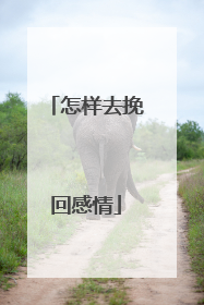 怎样去挽回感情