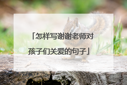 怎样写谢谢老师对孩子们关爱的句子