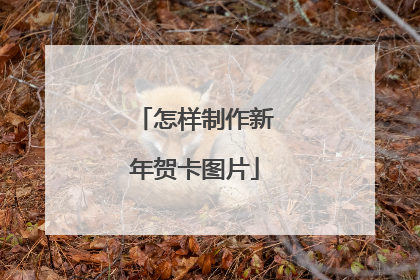 怎样制作新年贺卡图片
