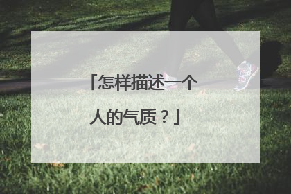 怎样描述一个人的气质？