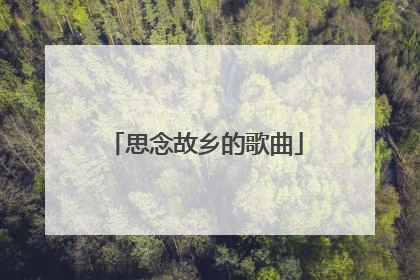 思念故乡的歌曲