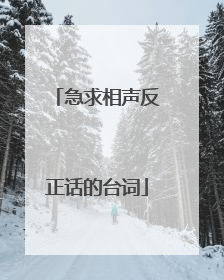 急求相声反正话的台词