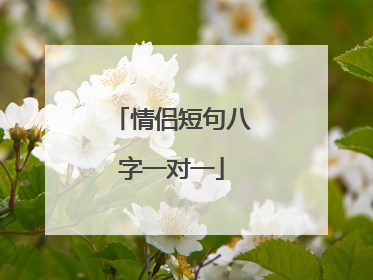 情侣短句八字一对一