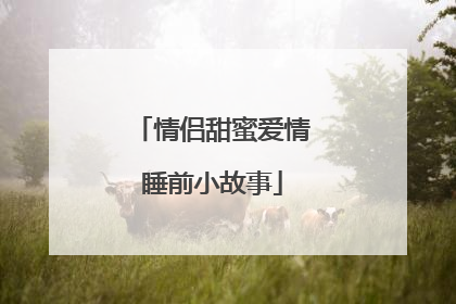 情侣甜蜜爱情睡前小故事