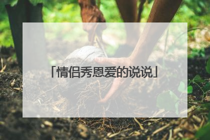 情侣秀恩爱的说说