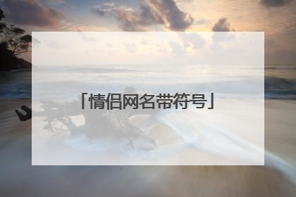 情侣网名带符号