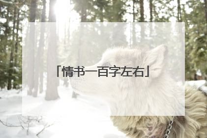 情书一百字左右