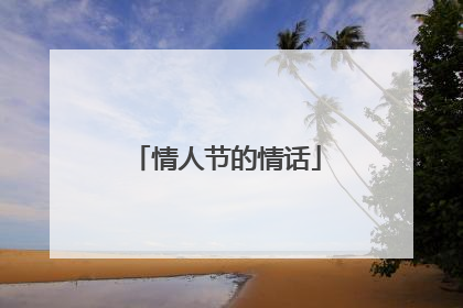 情人节的情话