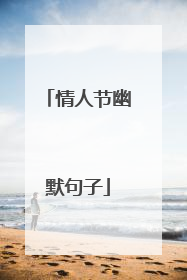 情人节幽默句子