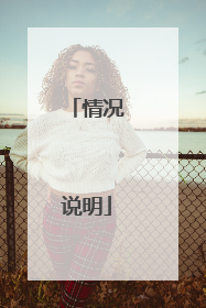 情况说明