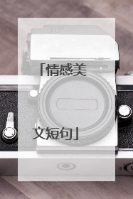 情感美文短句