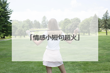 情感小短句超火