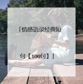 情感语录经典短句【100句】