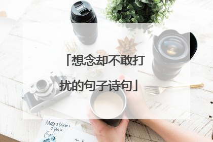 想念却不敢打扰的句子诗句