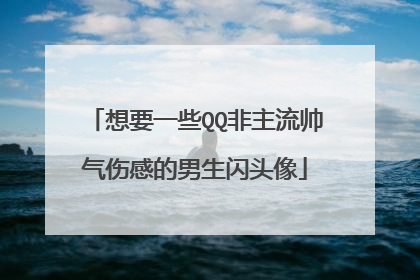 想要一些QQ非主流帅气伤感的男生闪头像