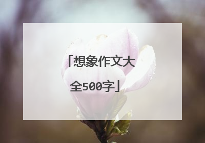想象作文大全500字