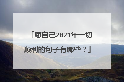 愿自己2021年一切顺利的句子有哪些？