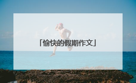 愉快的假期作文
