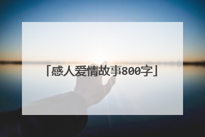 感人爱情故事800字