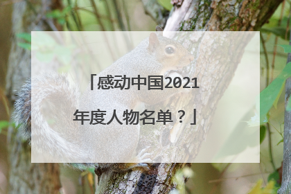 感动中国2021年度人物名单?