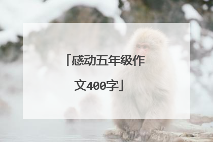 感动五年级作文400字