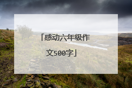 感动六年级作文500字