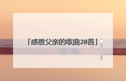 感恩父亲的歌曲20首