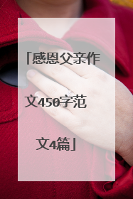 感恩父亲作文450字范文4篇
