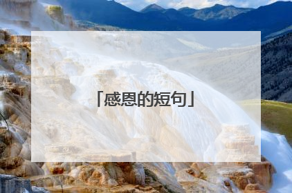 感恩的短句