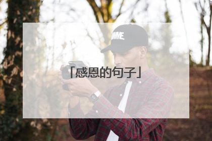 感恩的句子