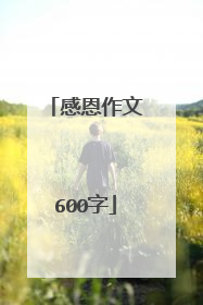 感恩作文600字