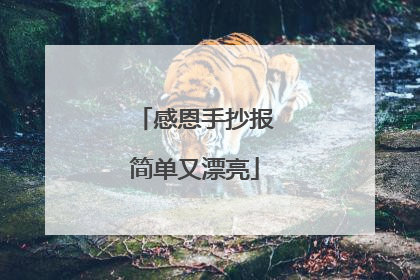 感恩手抄报简单又漂亮