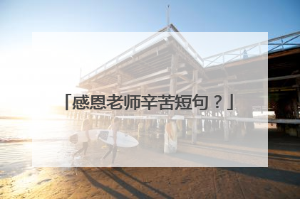 感恩老师辛苦短句？