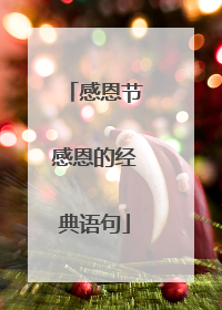 感恩节感恩的经典语句