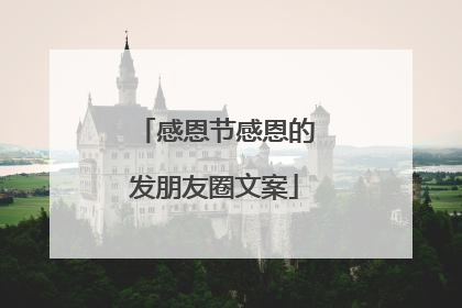 感恩节感恩的发朋友圈文案