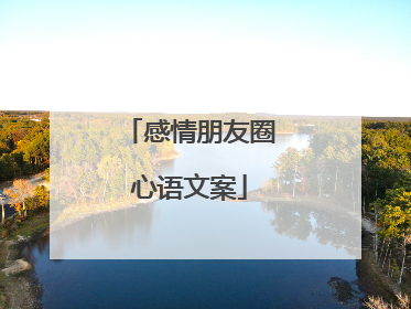 感情朋友圈心语文案