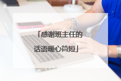 感谢班主任的话语暖心简短