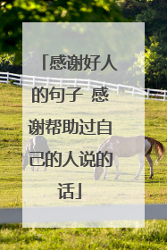 感谢好人的句子 感谢帮助过自己的人说的话