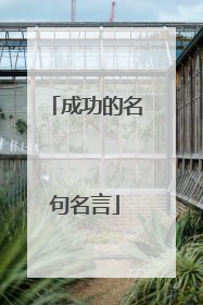 成功的名句名言