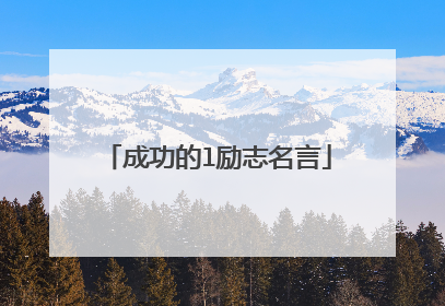 成功的l励志名言