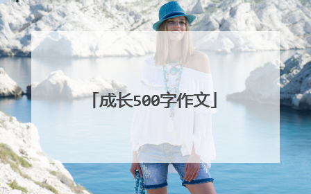 成长500字作文