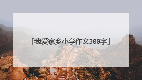 我爱家乡小学作文300字