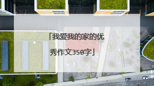 我爱我的家的优秀作文350字