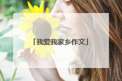 我爱我家乡作文